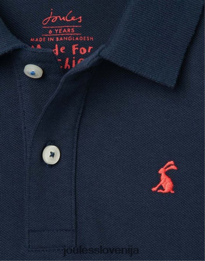 Joules oblačila fantje woody polo majica 2-12 let NFBJ4H372 francoska mornarica