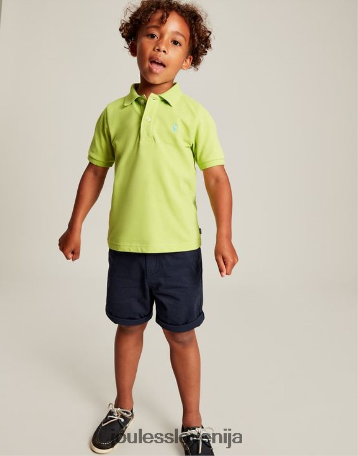 Joules oblačila fantje woody polo majica 2-12 let NFBJ4H375 limeta granita