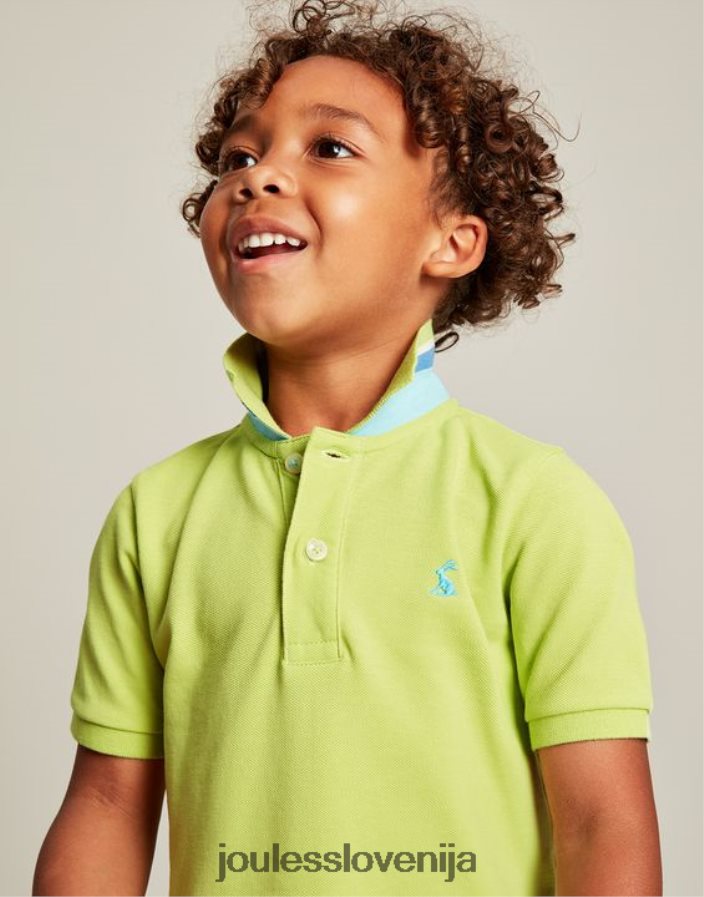 Joules oblačila fantje woody polo majica 2-12 let NFBJ4H375 limeta granita