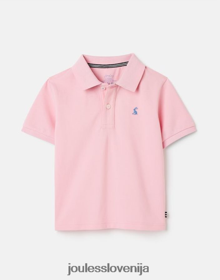 Joules oblačila fantje woody polo majica 2-12 let NFBJ4H378 svetlo roza