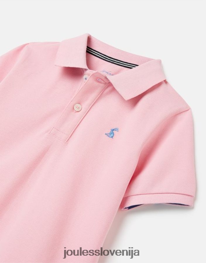 Joules oblačila fantje woody polo majica 2-12 let NFBJ4H378 svetlo roza