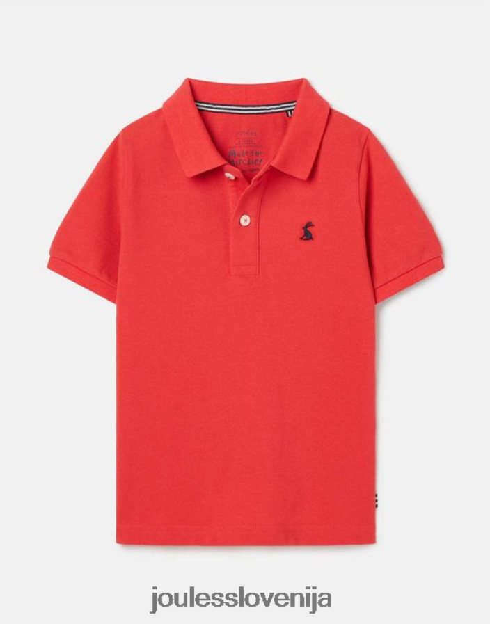 Joules oblačila fantje woody polo majica 2-12 let NFBJ4H380 rdeča