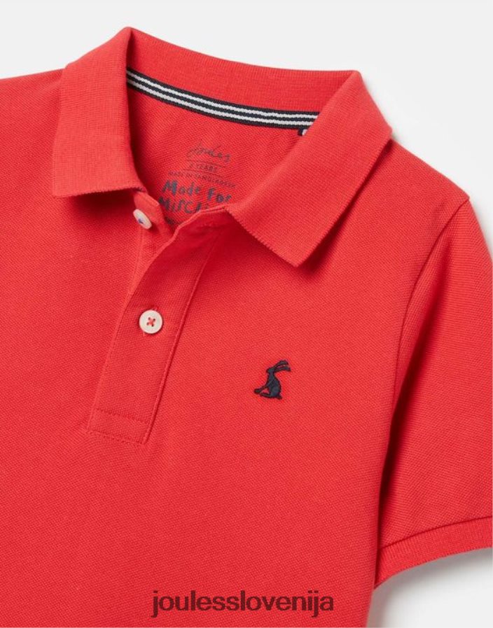 Joules oblačila fantje woody polo majica 2-12 let NFBJ4H380 rdeča