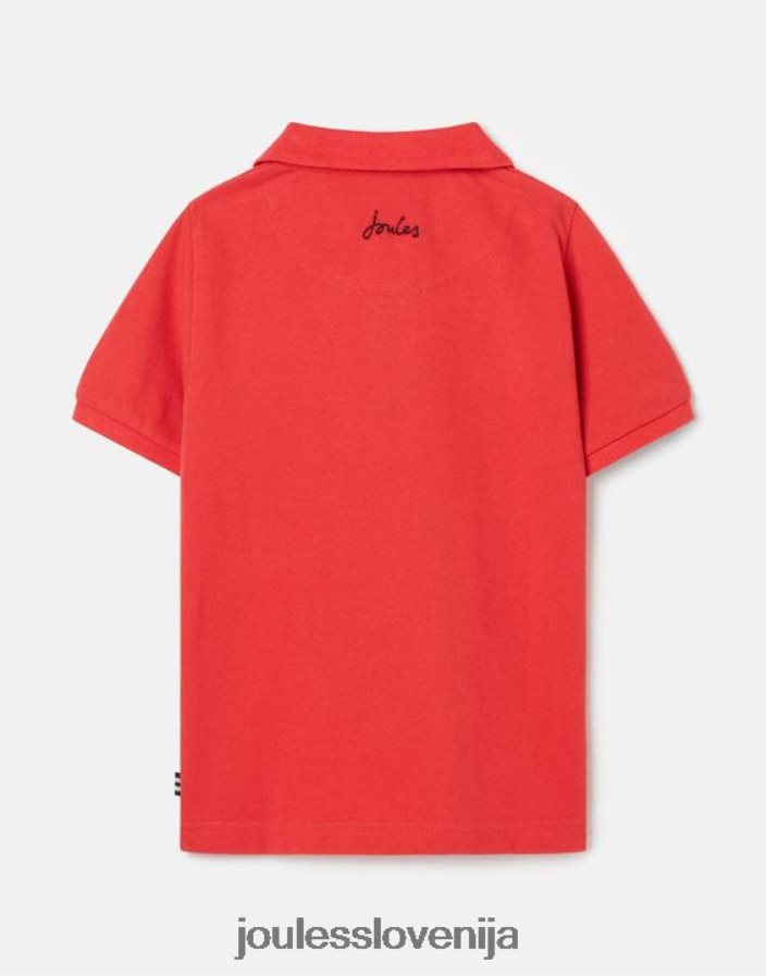 Joules oblačila fantje woody polo majica 2-12 let NFBJ4H380 rdeča