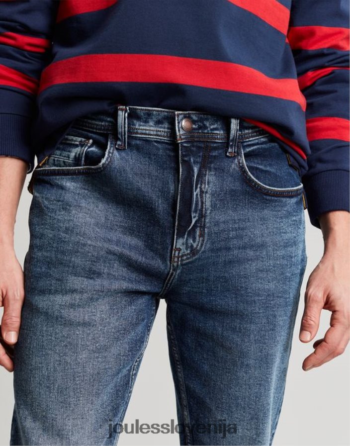 Joules oblačila moški oakham slim fit jeans jeans s 5 žepi NFBJ4H230 srednji pralni denim