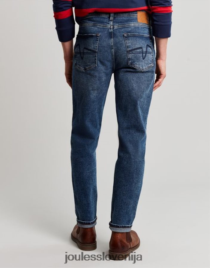 Joules oblačila moški oakham slim fit jeans jeans s 5 žepi NFBJ4H230 srednji pralni denim