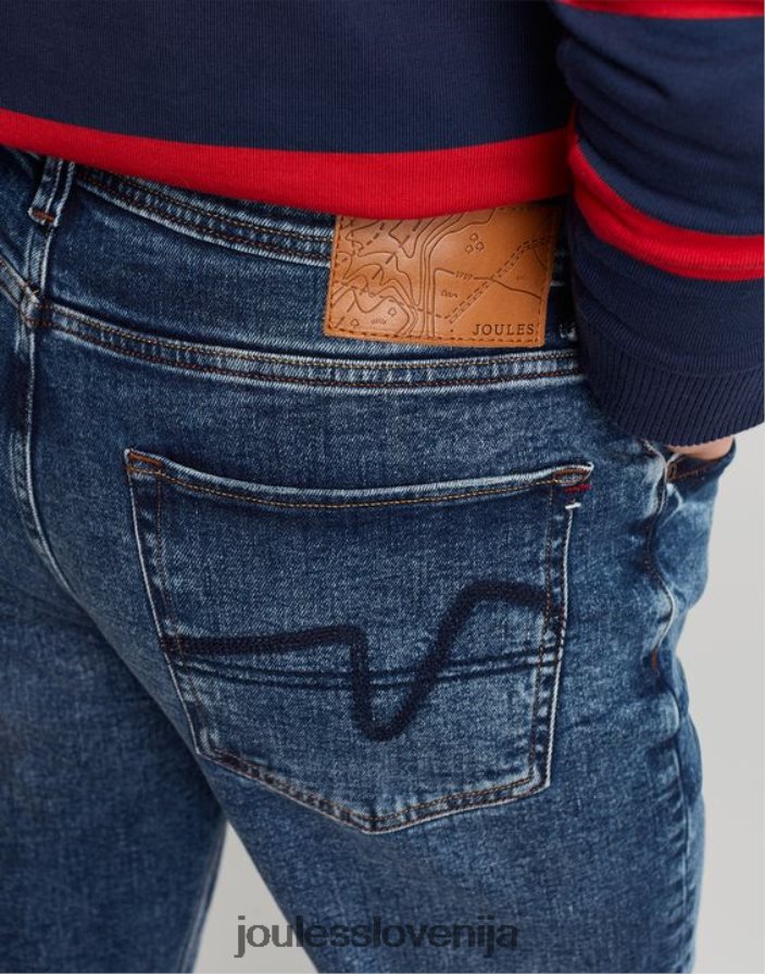 Joules oblačila moški oakham slim fit jeans jeans s 5 žepi NFBJ4H230 srednji pralni denim