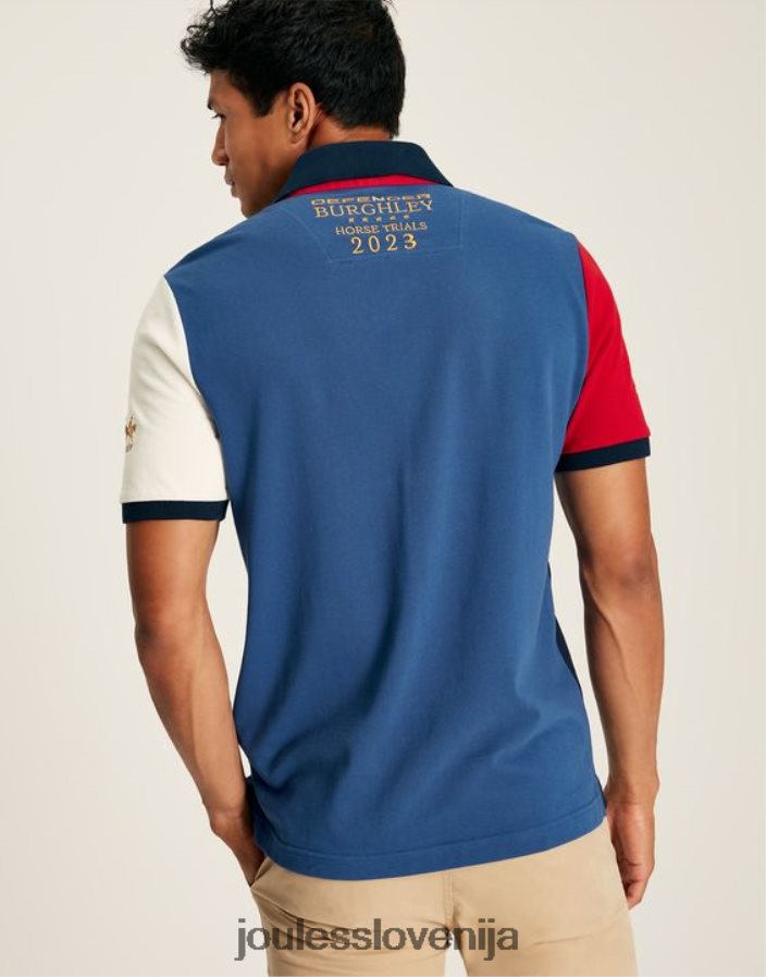 Joules oblačila moški burghley polo majica s kratkimi rokavi NFBJ4H222 francoska mornarica