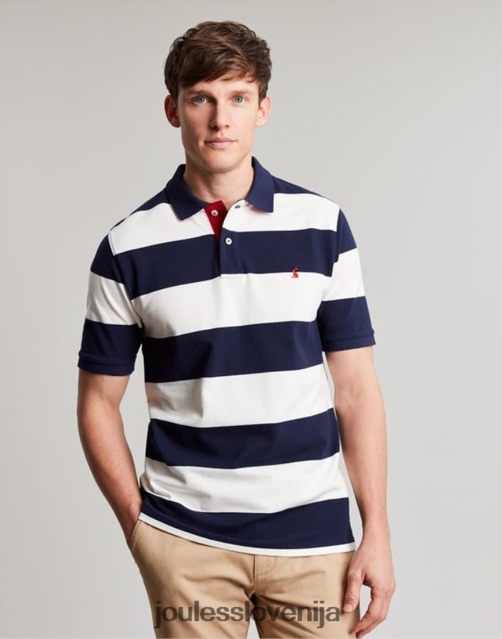Joules oblačila moški filbert polo majica NFBJ4H165 modro bela črta