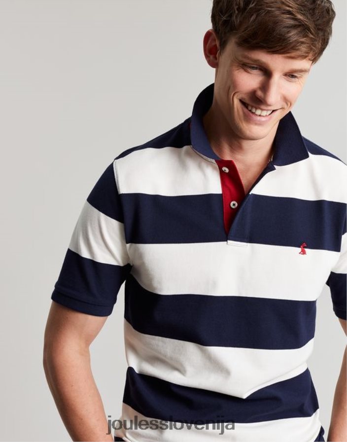 Joules oblačila moški filbert polo majica NFBJ4H165 modro bela črta