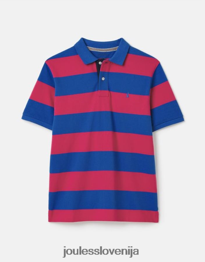 Joules oblačila moški filbert polo majica NFBJ4H204 srednji modri roza trak
