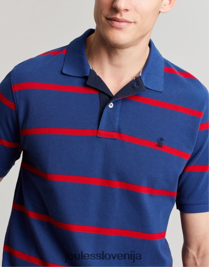 Joules oblačila moški filbert polo majica NFBJ4H217 mornarsko rdeča črta