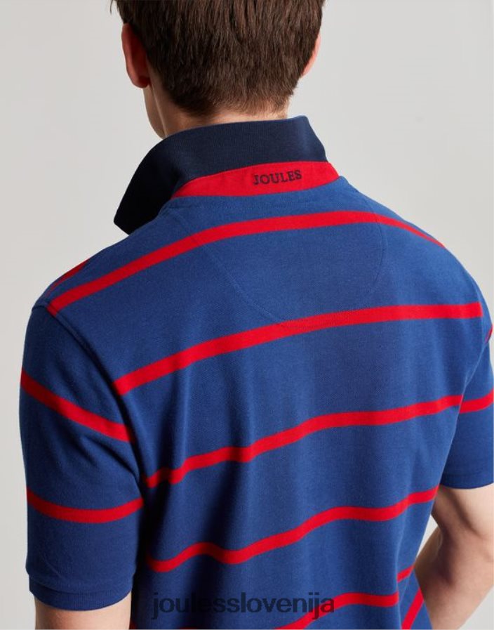 Joules oblačila moški filbert polo majica NFBJ4H217 mornarsko rdeča črta