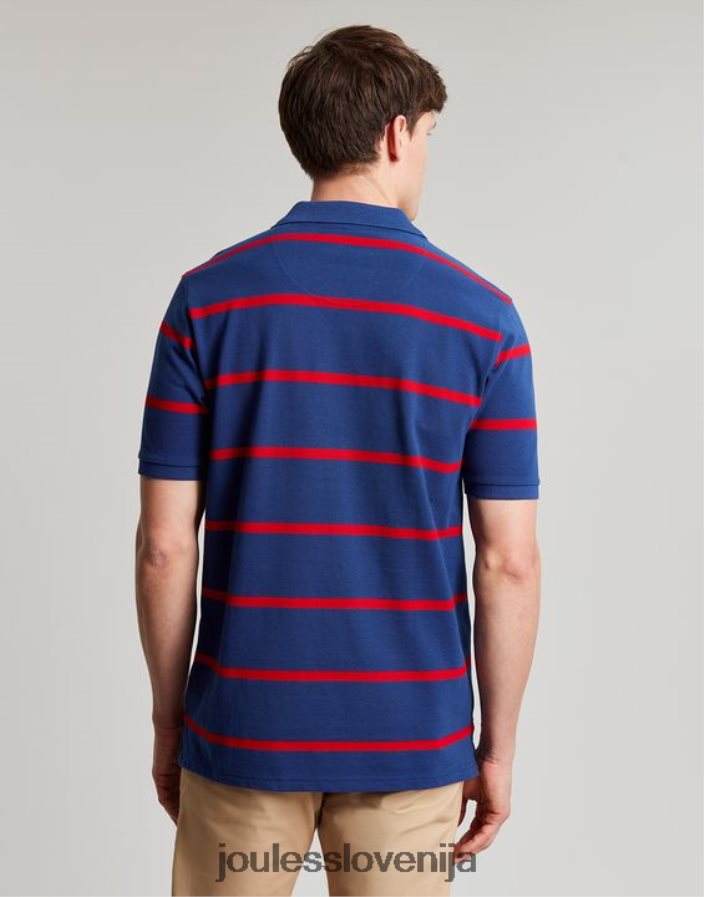 Joules oblačila moški filbert polo majica NFBJ4H217 mornarsko rdeča črta