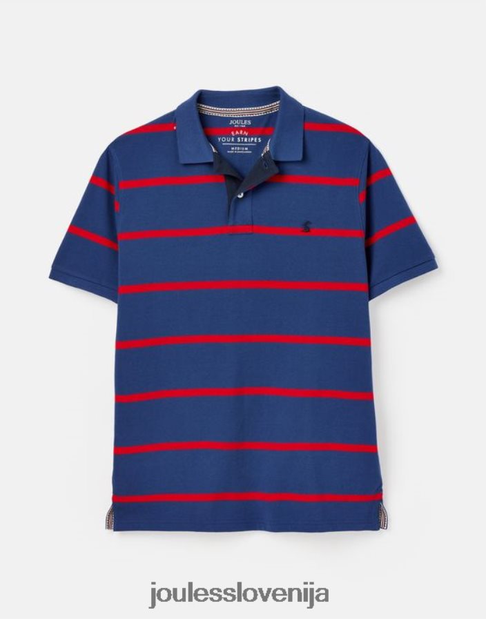 Joules oblačila moški filbert polo majica NFBJ4H217 mornarsko rdeča črta