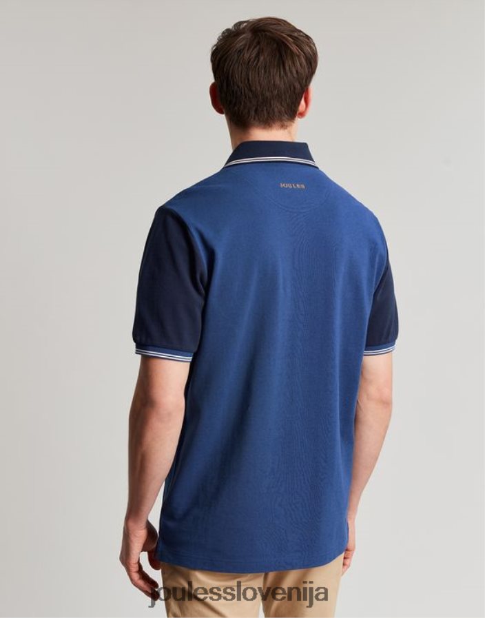 Joules oblačila moški okrašena polo majica NFBJ4H216 temno modra
