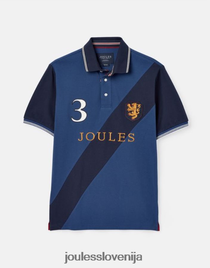 Joules oblačila moški okrašena polo majica NFBJ4H216 temno modra