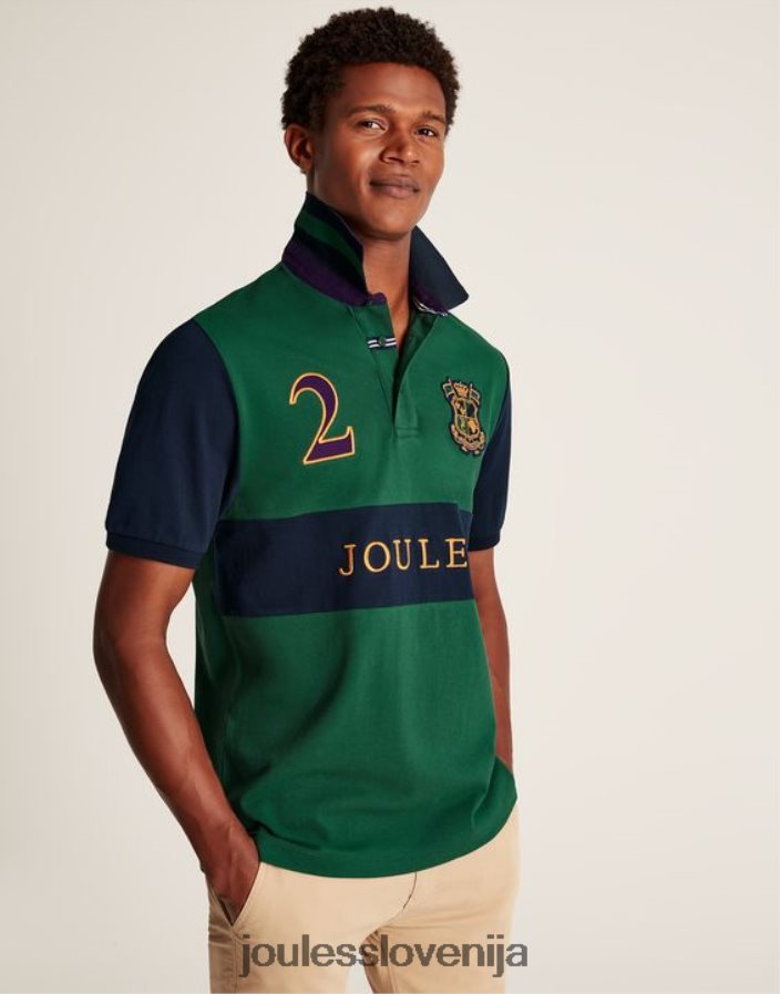 Joules oblačila moški okrašena polo majica NFBJ4H221 zelena