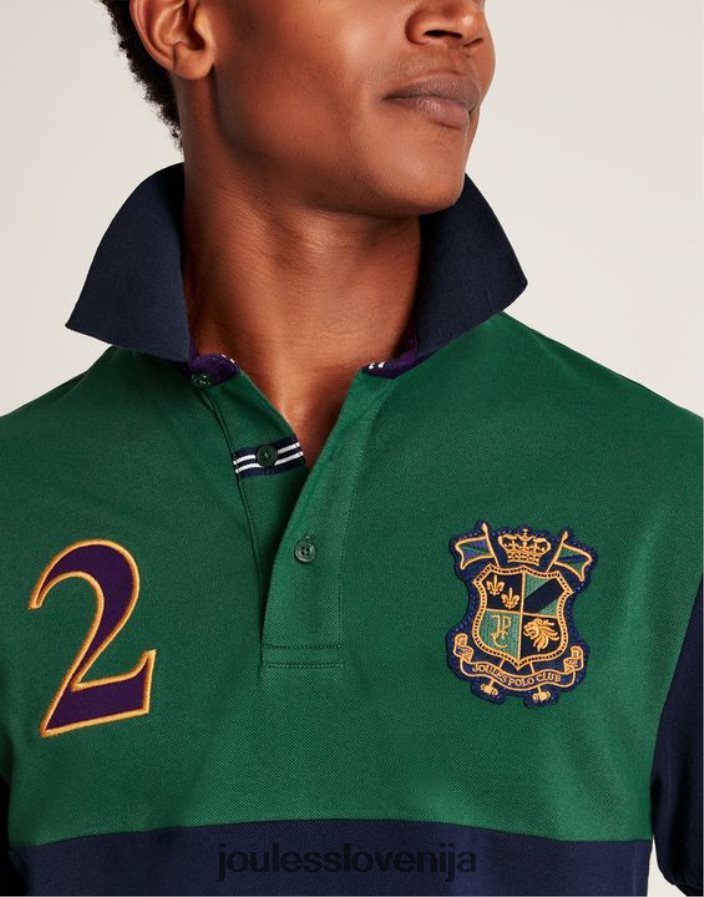 Joules oblačila moški okrašena polo majica NFBJ4H221 zelena