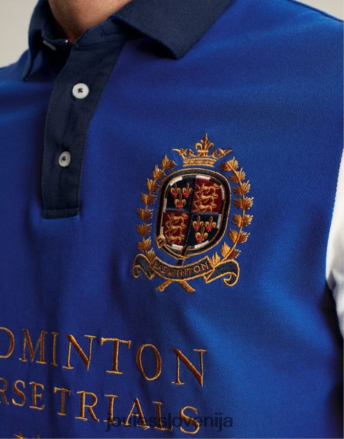 Joules oblačila moški polo majica za badminton NFBJ4H176 modra