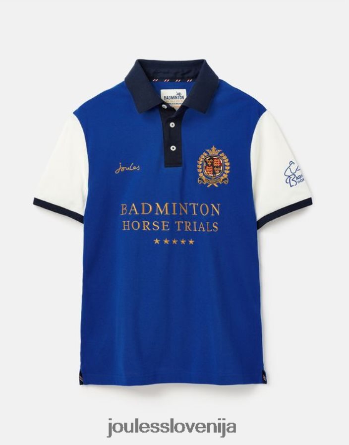 Joules oblačila moški polo majica za badminton NFBJ4H176 modra