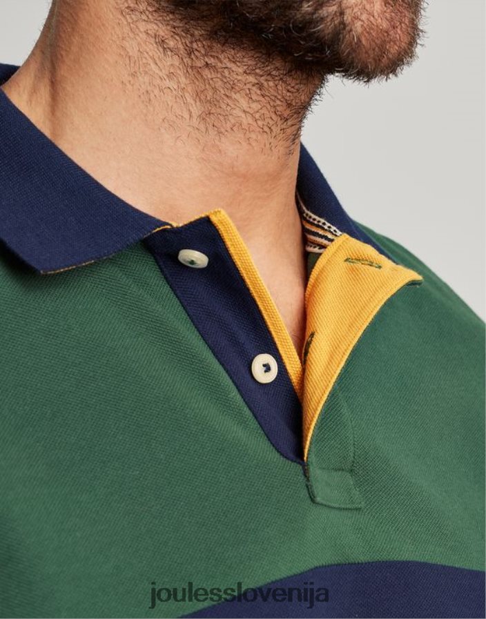 Joules oblačila moški woody polo majica NFBJ4H173 temno zelena