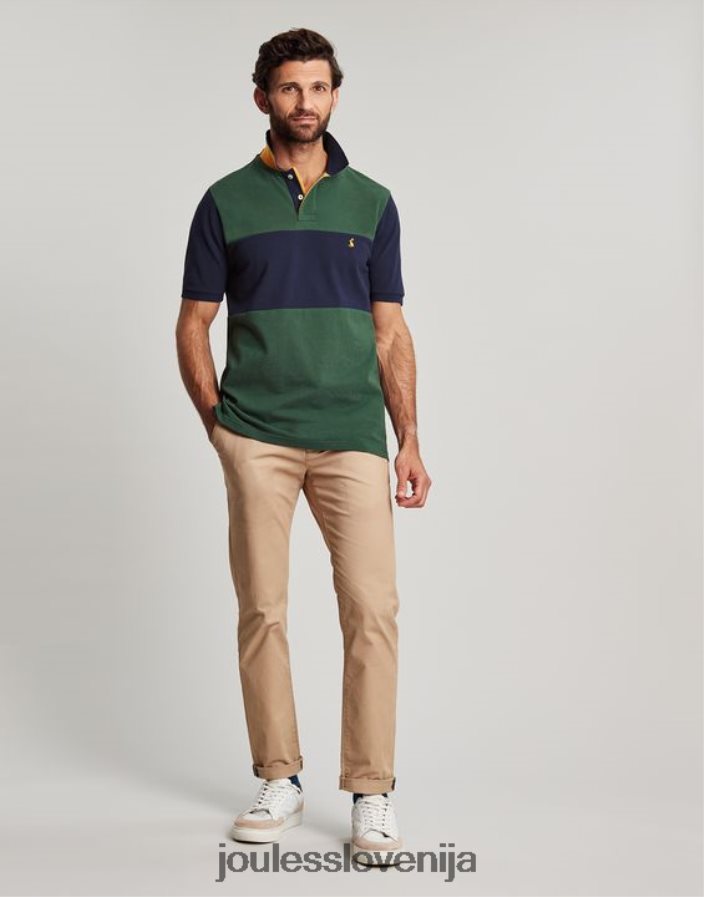Joules oblačila moški woody polo majica NFBJ4H173 temno zelena