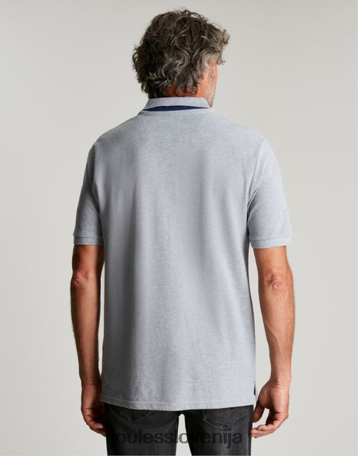 Joules oblačila moški woody polo majica NFBJ4H182 sivi lapor
