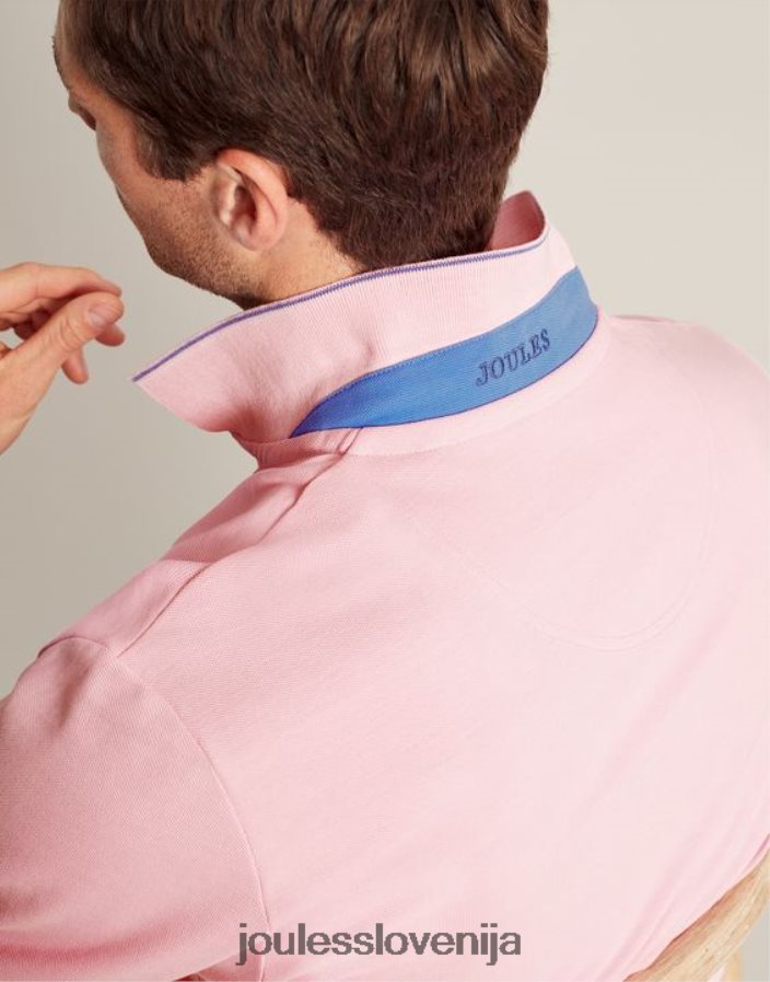 Joules oblačila moški woody polo majica NFBJ4H183 svetlo roza