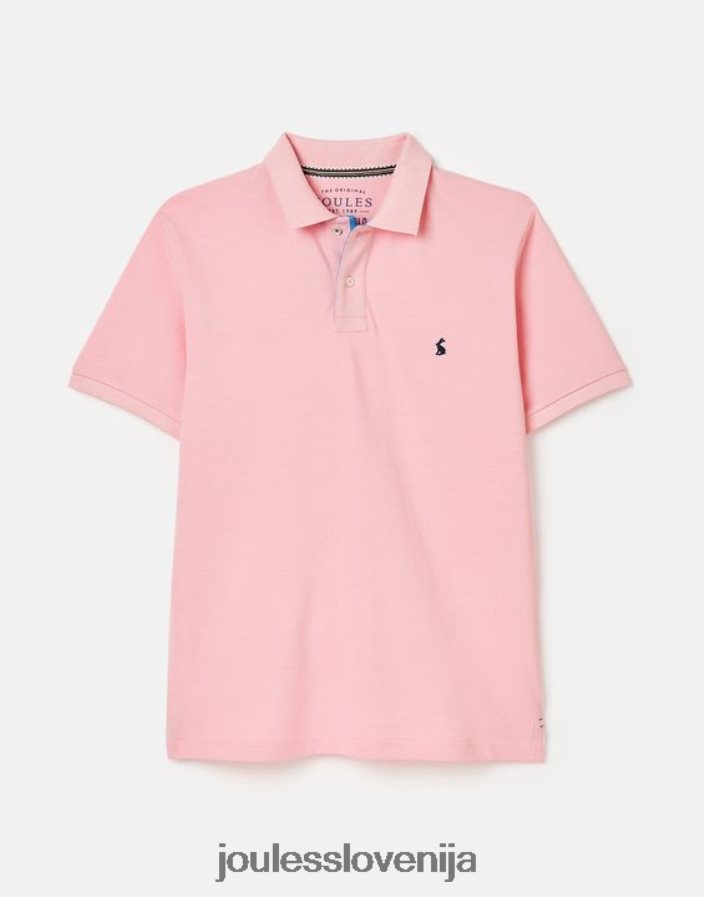 Joules oblačila moški woody polo majica NFBJ4H183 svetlo roza