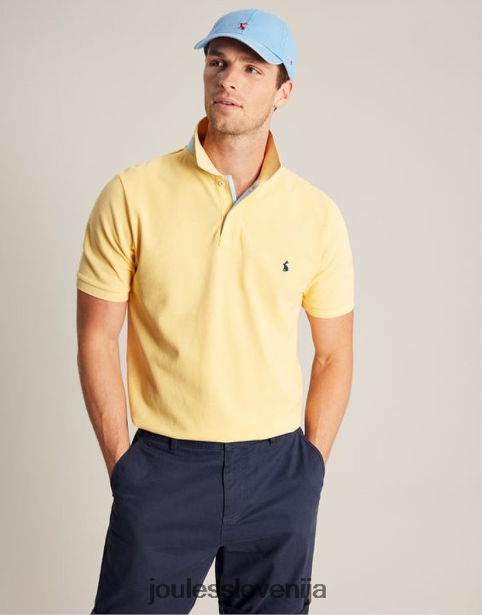 Joules oblačila moški woody polo majica NFBJ4H187 svetlo rumena