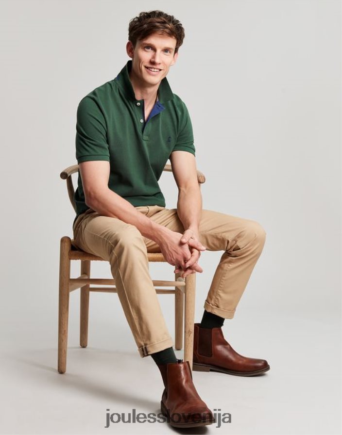 Joules oblačila moški woody polo majica NFBJ4H192 temno zelena