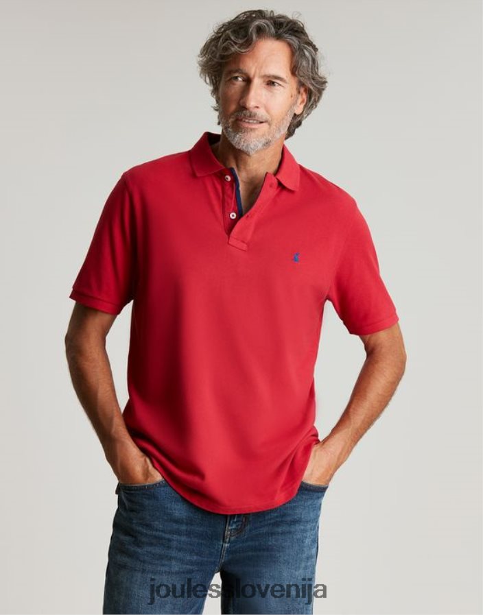 Joules oblačila moški woody polo majica NFBJ4H193 čili rdeč