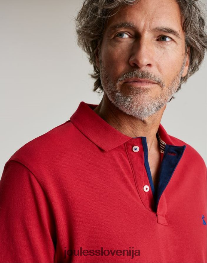 Joules oblačila moški woody polo majica NFBJ4H193 čili rdeč