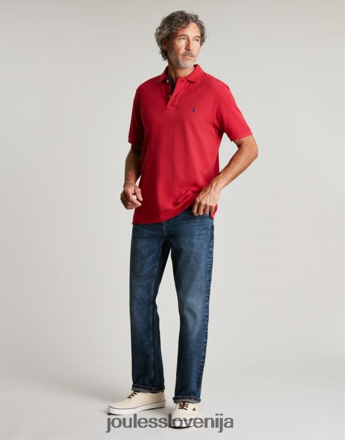 Joules oblačila moški woody polo majica NFBJ4H193 čili rdeč