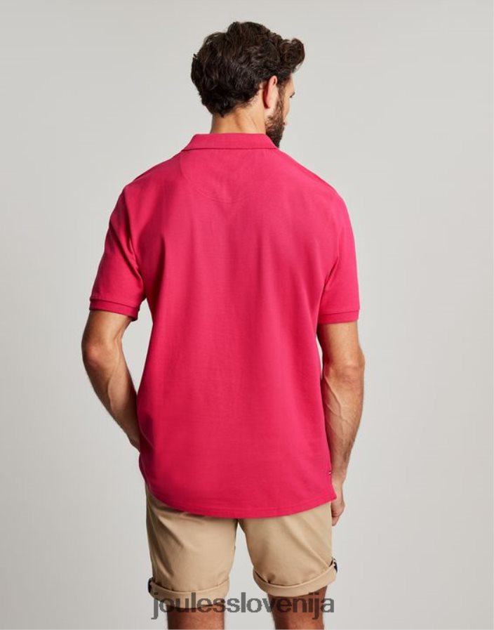 Joules oblačila moški woody polo majica NFBJ4H196 globoka malina