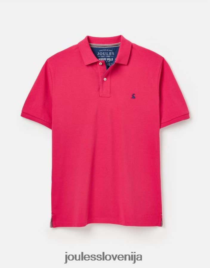 Joules oblačila moški woody polo majica NFBJ4H196 globoka malina