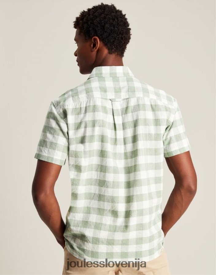 Joules oblačila moški breaker lanena srajca NFBJ4H175 zeleni gingham