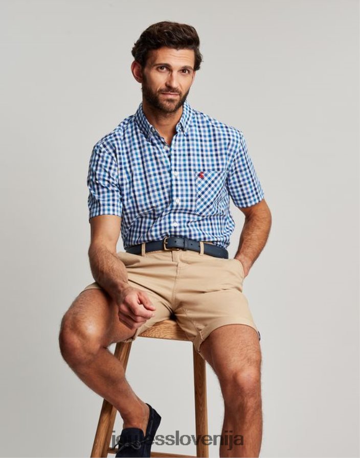Joules oblačila moški klasična karirasta srajca wilson NFBJ4H242 modri gingham