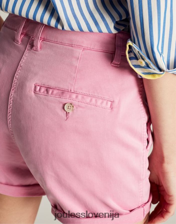 Joules oblačila ženske cruise kratke hlače chino srednje dolžine NFBJ4H71 roza