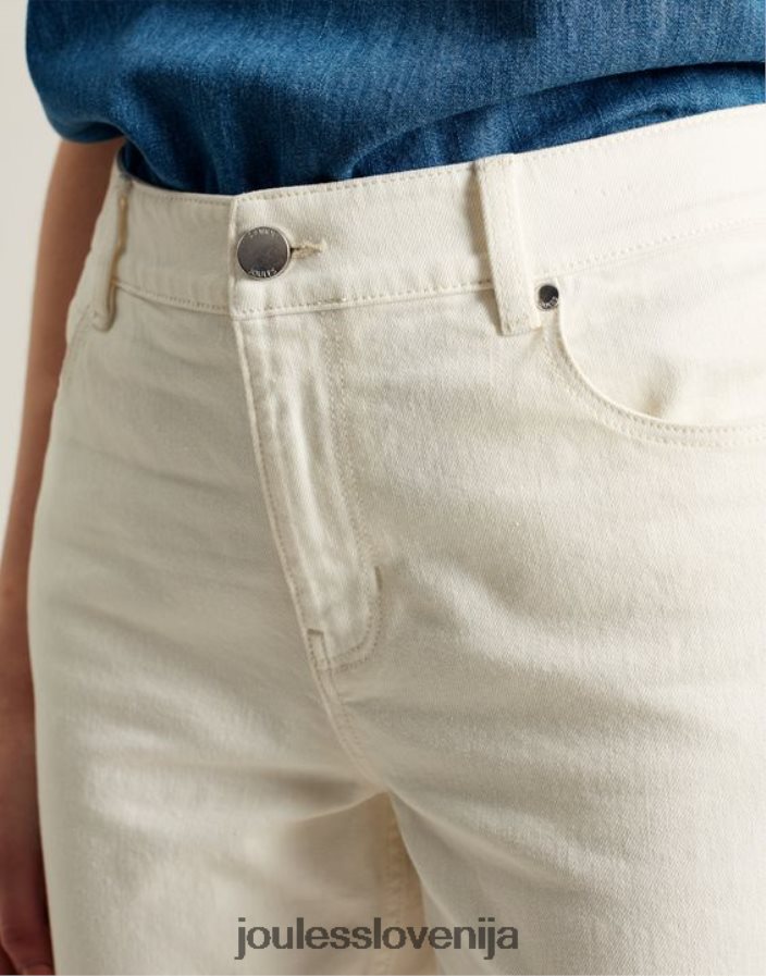 Joules oblačila ženske simone girlfriend jeans NFBJ4H58 marshmallow