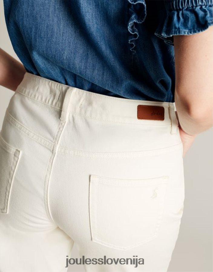 Joules oblačila ženske simone girlfriend jeans NFBJ4H58 marshmallow
