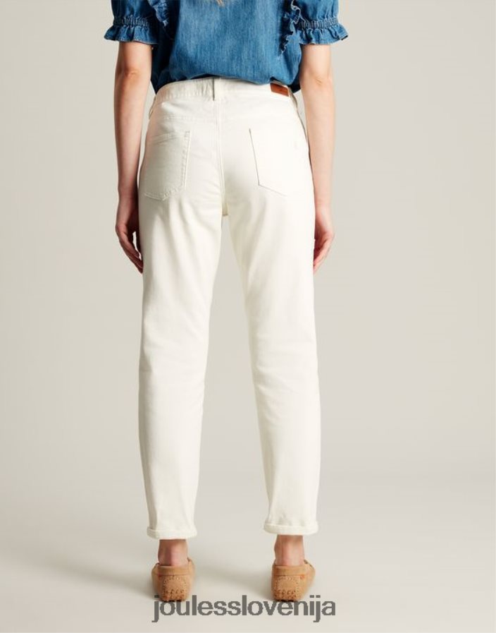 Joules oblačila ženske simone girlfriend jeans NFBJ4H58 marshmallow