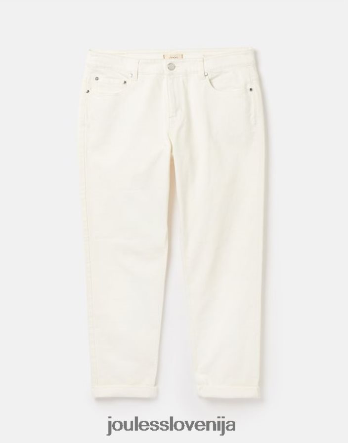Joules oblačila ženske simone girlfriend jeans NFBJ4H58 marshmallow