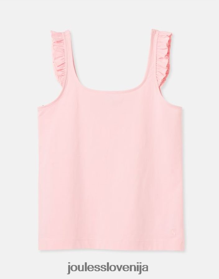 Joules oblačila ženske claire frill tank NFBJ4H117 roza