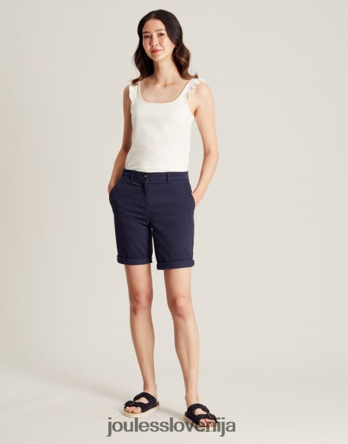 Joules oblačila ženske claire frill tank NFBJ4H130 krema