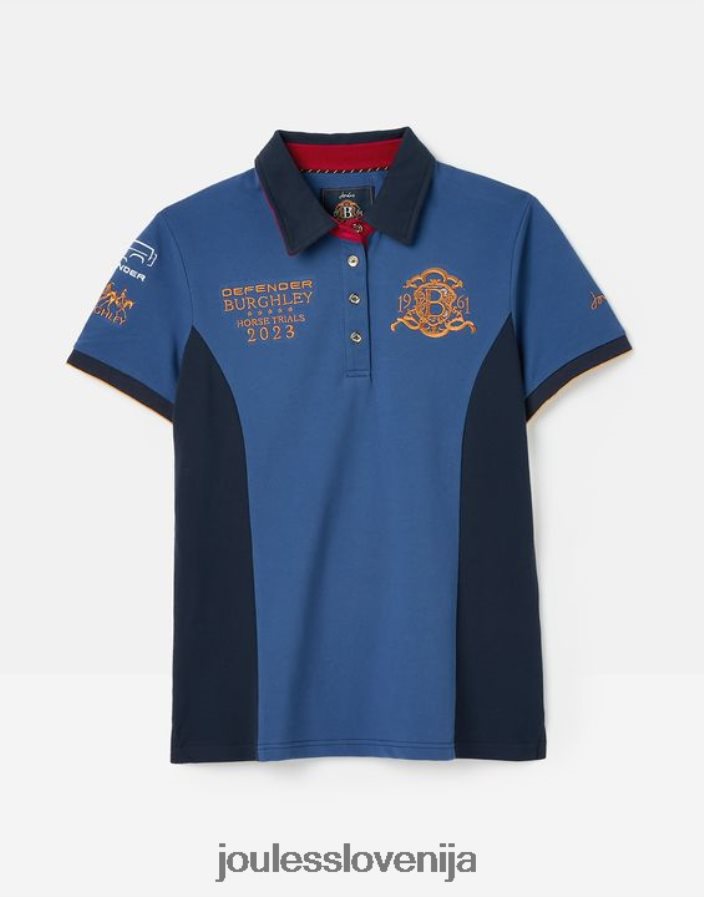 Joules oblačila ženske burghley polo majica NFBJ4H114 temno modra