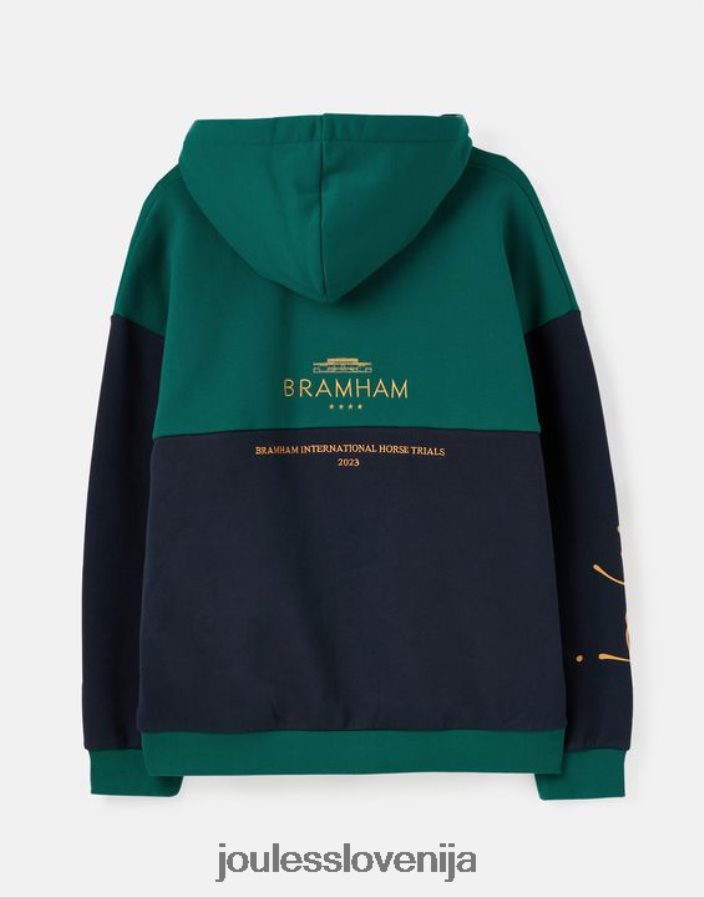 Joules oblačila ženske unisex bramham pulover s kapuco NFBJ4H68 pacifik