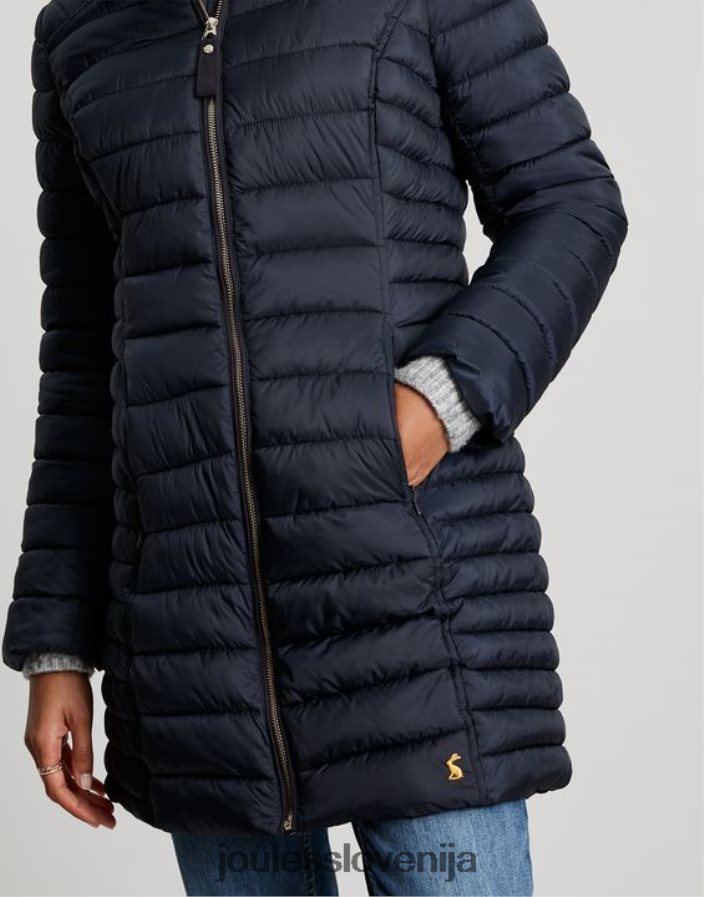 Joules oblačila ženske Canterbury dolg plašč NFBJ4H95 mornarica