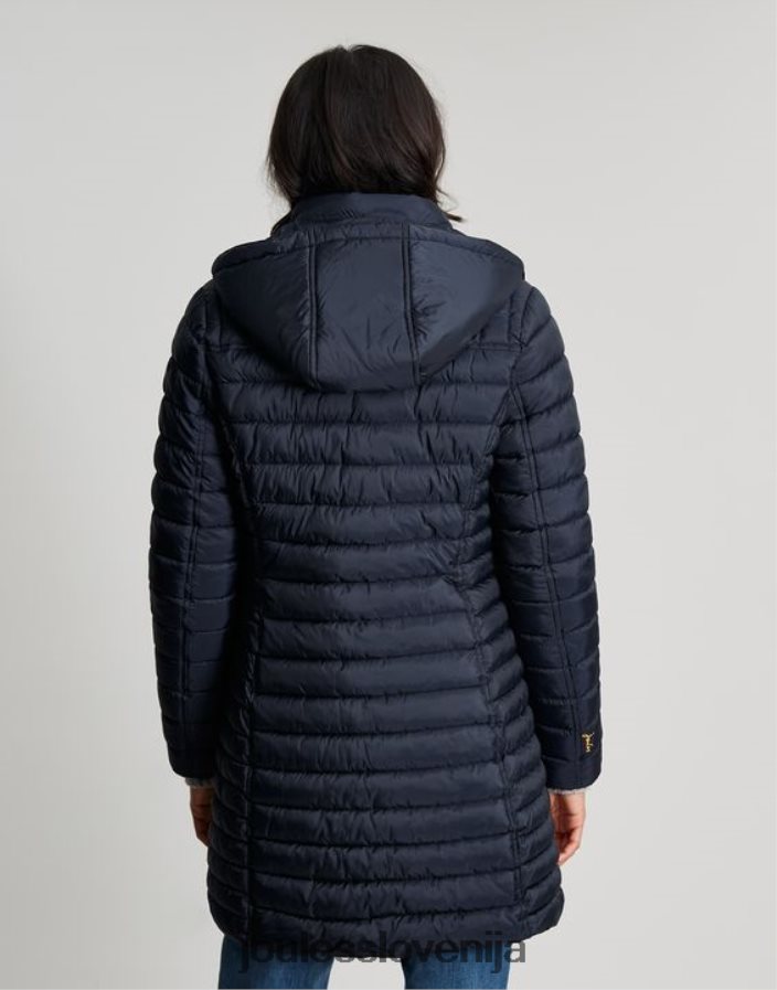 Joules oblačila ženske Canterbury dolg plašč NFBJ4H95 mornarica